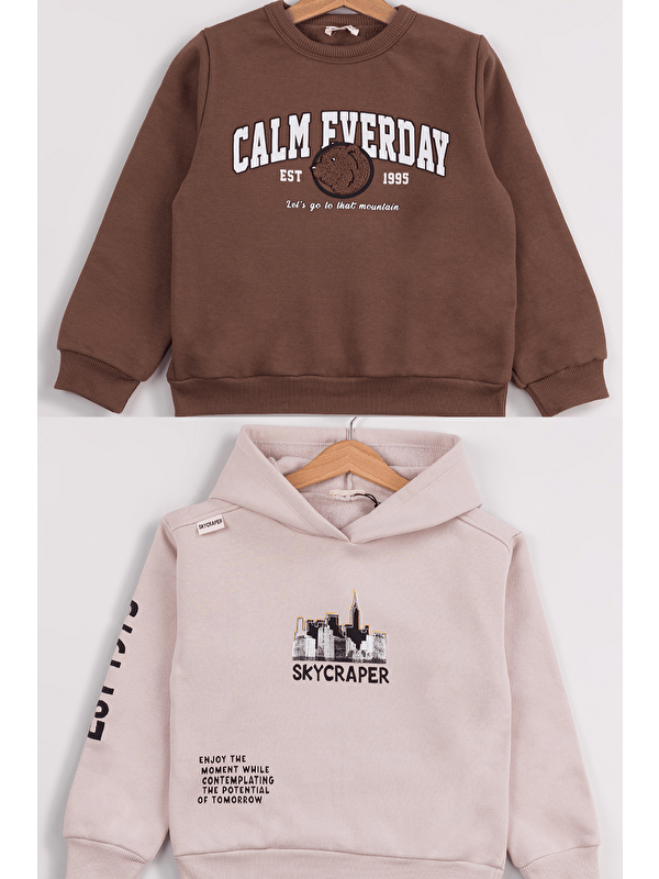 Mr Tuffy Erkek Çocuk 2'li Paket Basic Sweatshirt