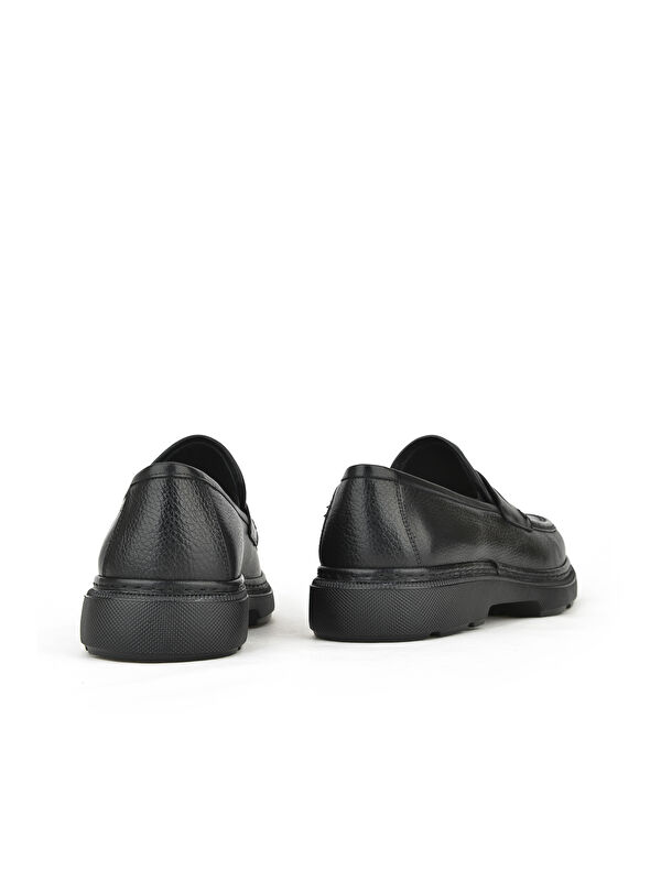 Erkek Hakiki Deri Ayakkabı 143745ZAB0706 Siyah - Görsel 4