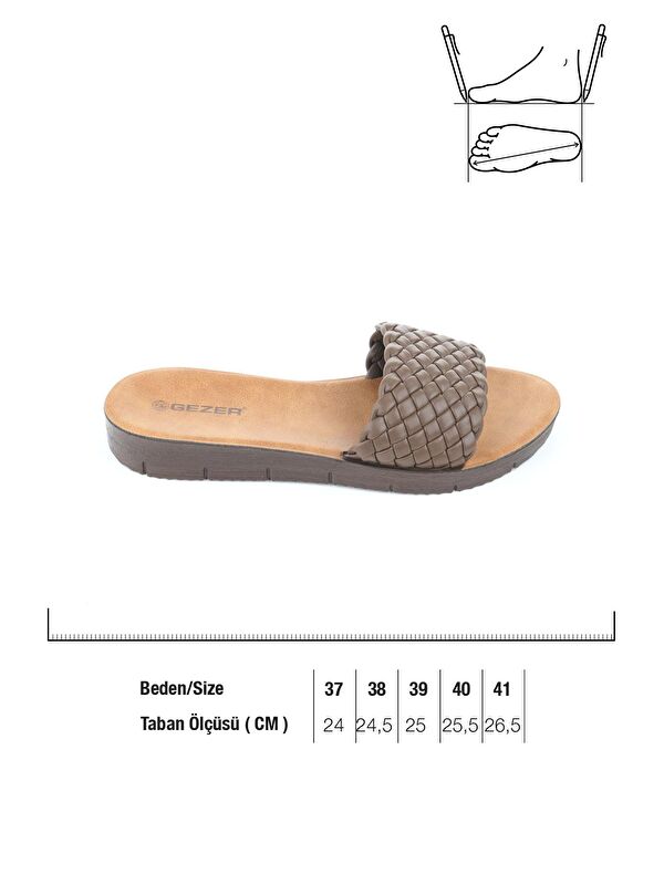 Yazlık Suni Deri Kadın Terlik - Görsel 3