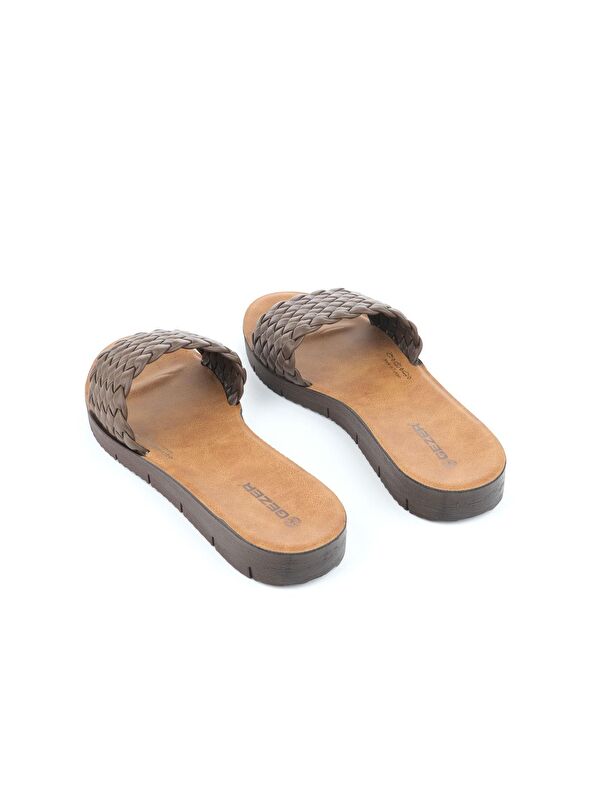 Yazlık Suni Deri Kadın Terlik - Görsel 5