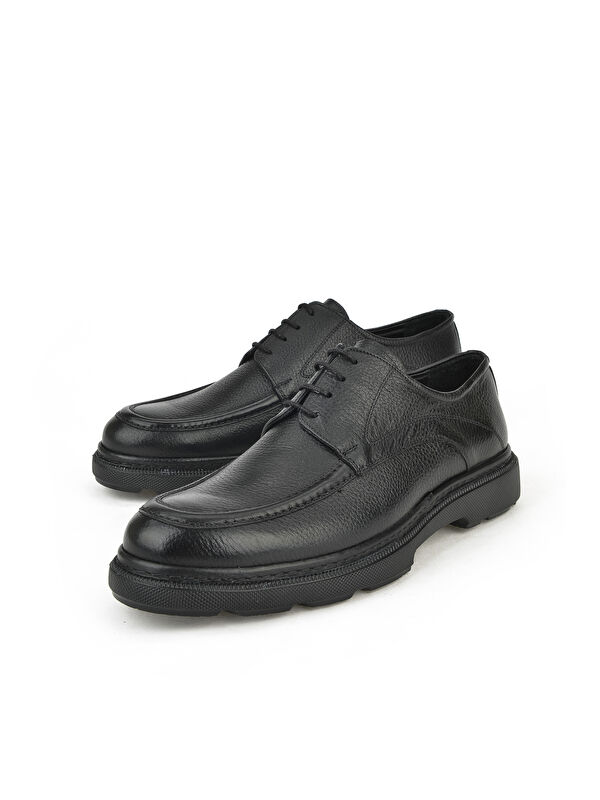Erkek Hakiki Deri Ayakkabı 143745ZAB0707 Siyah - Görsel 6
