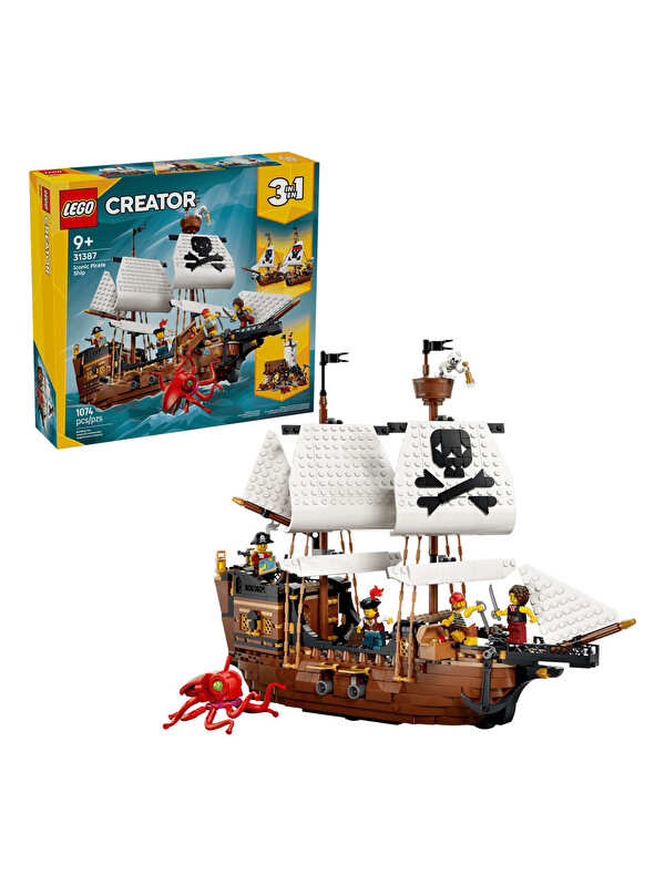 Lego Creator 3’ü 1 Arada İkonik Korsan Gemisi 31387