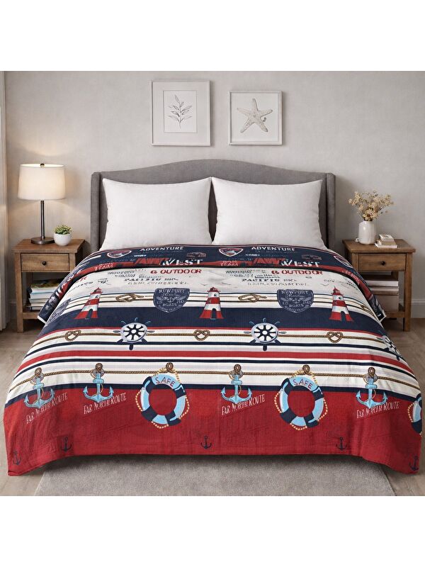 Mulberry King size Desenli Pike Yatak Örtüsü Çift Kişilik 240x260 cm