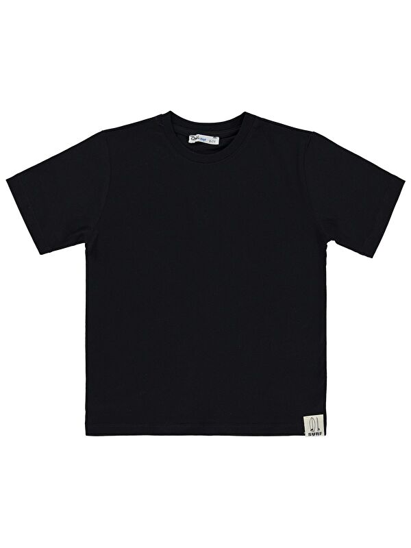 Civil Boys Basic Surf Etiketli 6-9 Yaş Tişört - Siyah