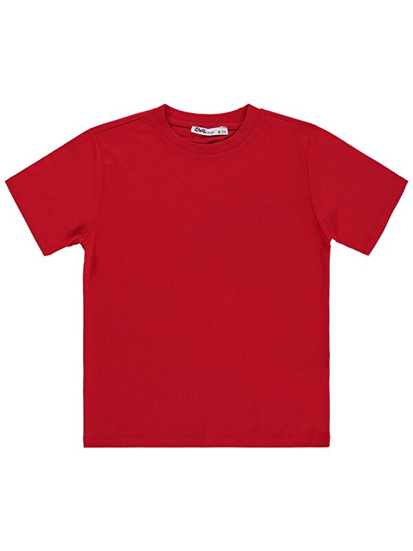 Civil Boys Basic 6-9 Yaş Tişört - Kırmızı