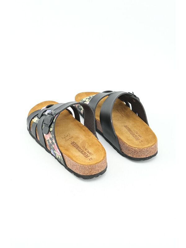 Feichtinger Der Bio Yazlık Kadın İç Taban Hakiki Deri Mantar Taban Günlük Terlik - Görsel 5