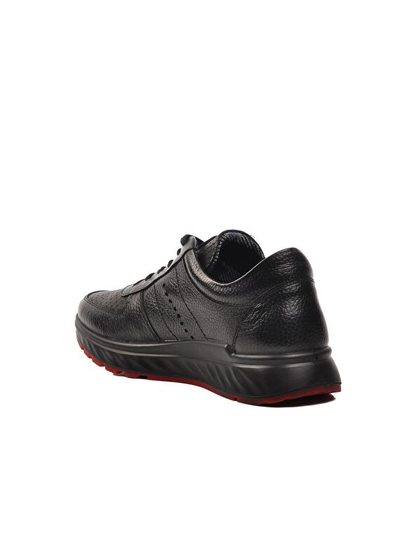 Esse Siyah Hakiki Deri Erkek Sneaker 28837 - Görsel 5