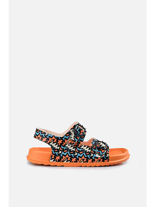 Miyu II Baskılı Erkek Çocuk Orange Sandalet - Görsel 2