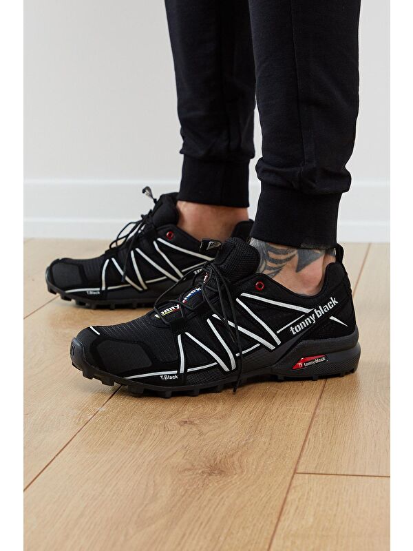 Erkek Siyah Beyaz Trekkıng Ayakkabı Tb160 - Görsel 3