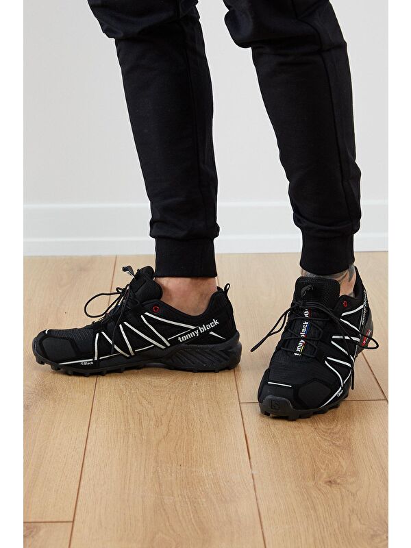 Erkek Siyah Beyaz Trekkıng Ayakkabı Tb160 - Görsel 4