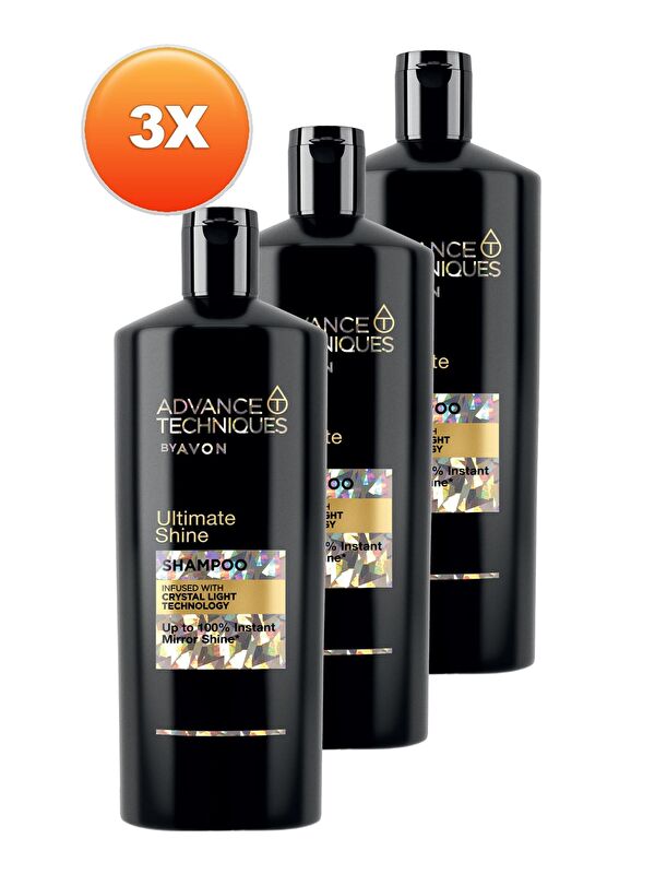 AVON Advance Techniques Parlaklık Veren Şampuan 700 Ml. Üçlü Set