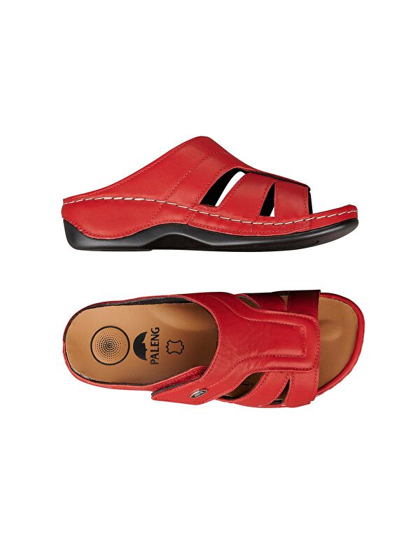 Hakiki Deri Kadın Terlik - Görsel 5