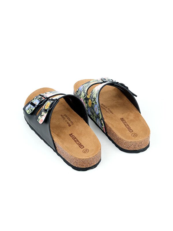 Kadın Yazlık İki Toka Ayarlanabilir Fashion Terlik - Görsel 5