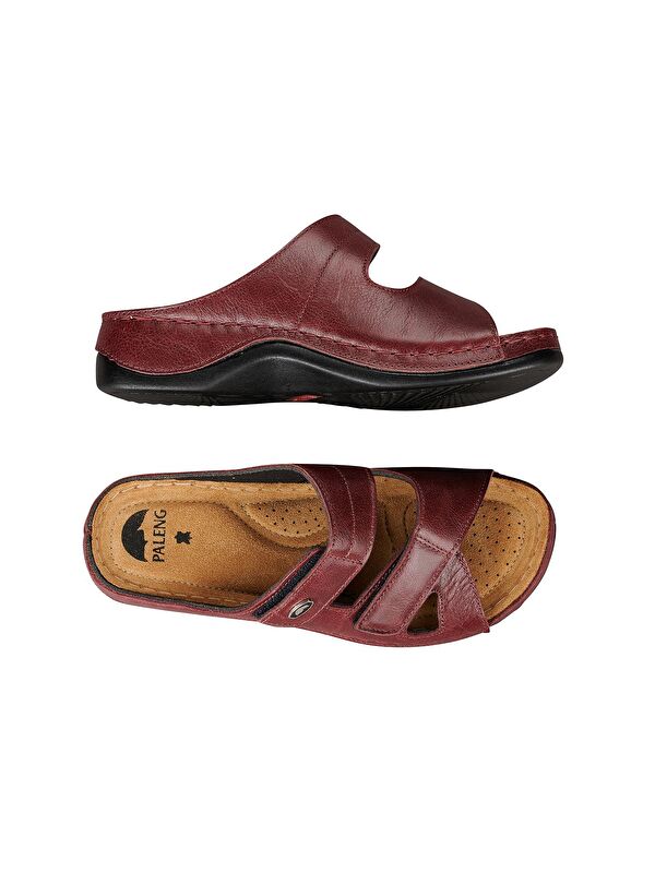 Kadın Ayarlanabilir Hakiki Deri Terlik - Görsel 5