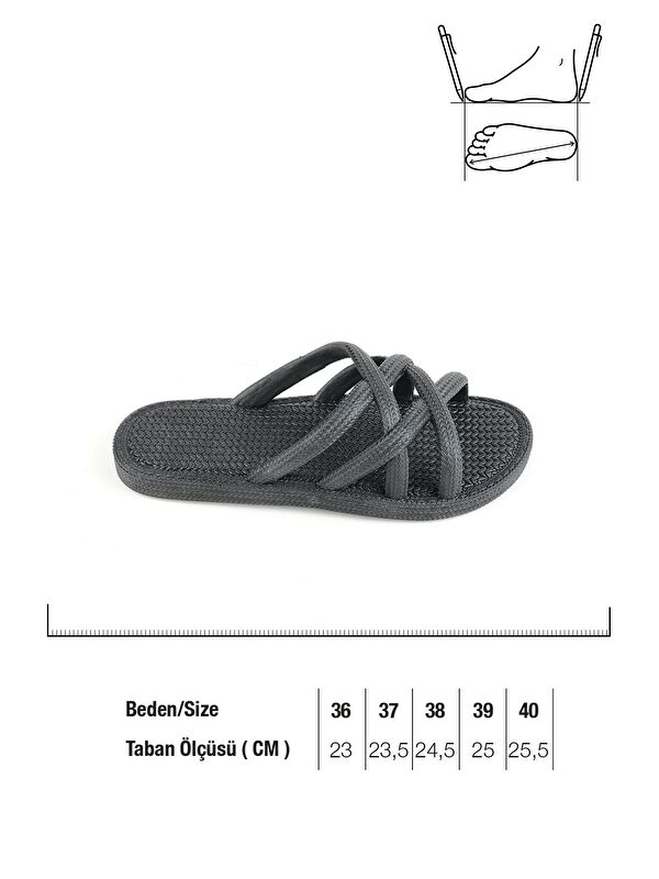 Yazlık Kaydırmaz Taban Kadın Terlik - Görsel 3