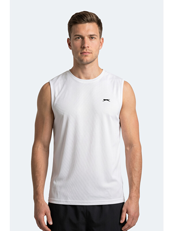 SLAZENGER KINGSHILL Erkek Beyaz Tişört