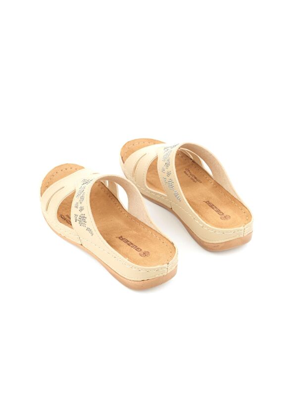 Yazlık Kadın Suni Deri Koleksiyon Terlik - Görsel 5