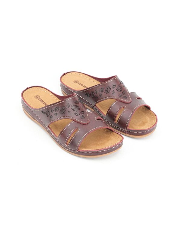 Yazlık Kadın Suni Deri Koleksiyon Terlik - Görsel 4