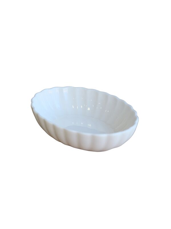 Kütahya Porselen Bone Luz Krem Oval Kayık 14,5x10x3,5cm Tekli BNLZF15OKS00
