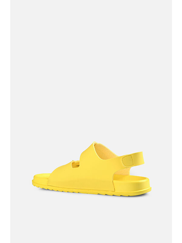 Miyu Basic Unisex Çocuk Sarı Sandalet - Görsel 6