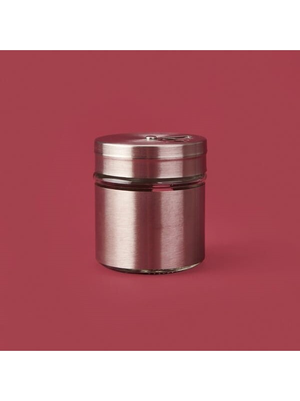 Tohana Metal Kaplı Cam Baharatlık - Gri - 5,5 cm
