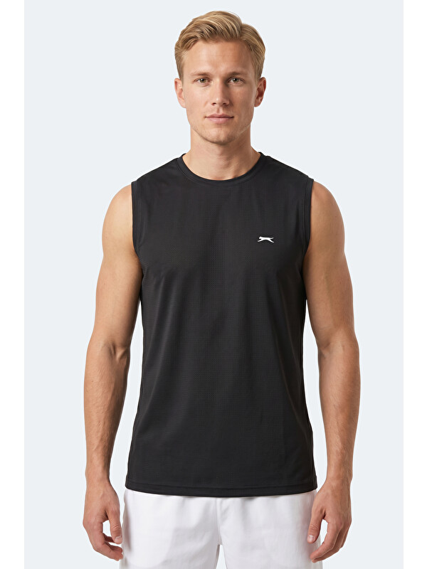 SLAZENGER HEROFIT IN Erkek Kolsuz Siyah Atlet