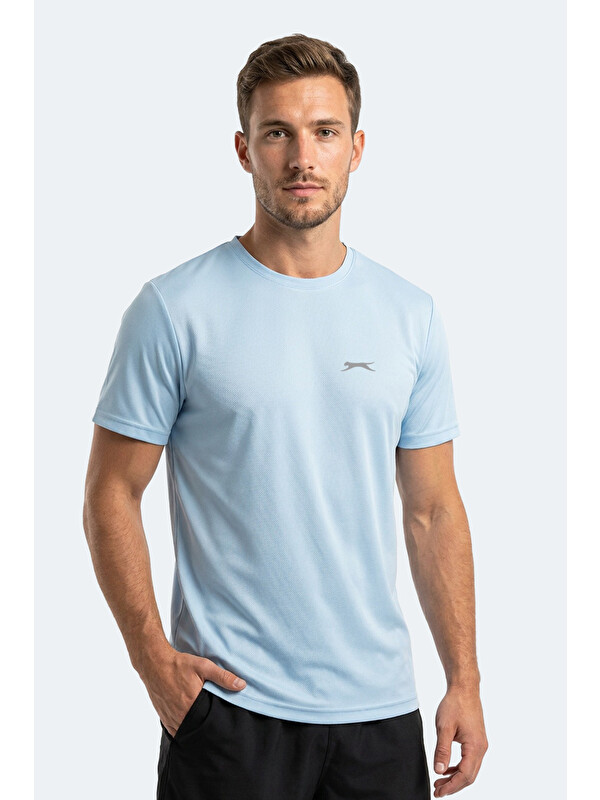 SLAZENGER HERRERA IN Erkek  Turkuaz Tişört