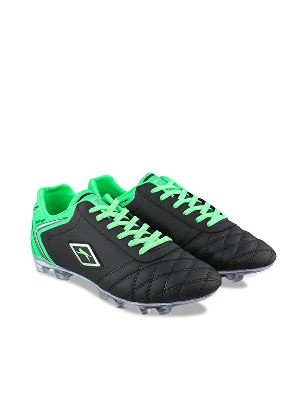 HUGO KR Erkek Halı Saha Siyah / Yeşil Futbol Ayakkabısı - Görsel 3