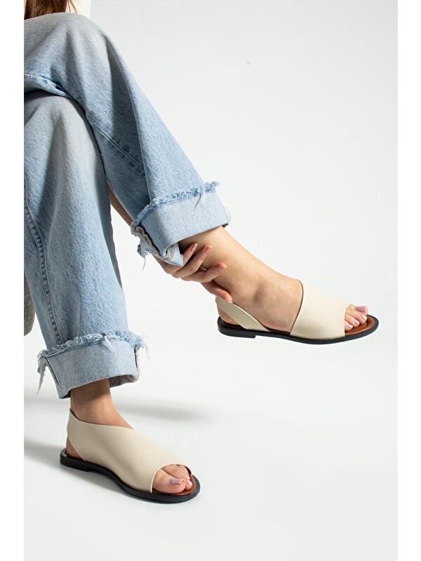 Kleopetra Model Yanları Açık Kadın Sandalet - Görsel 2