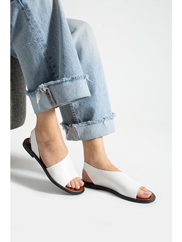 Kleopetra Model Yanları Açık Kadın Sandalet - Görsel 2