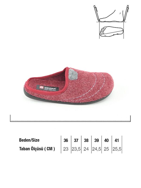 Kadın Kışlık Ev Bahçe Çıkarılabilir iç Taban Terlik - Görsel 3