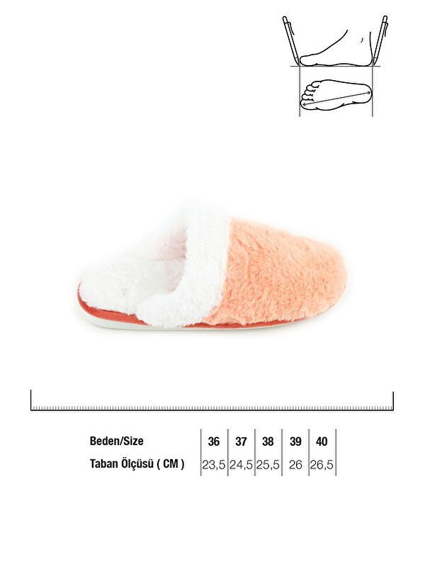 Kışlık Ev İçi Pelüşlü Kadın Terlik - Görsel 4