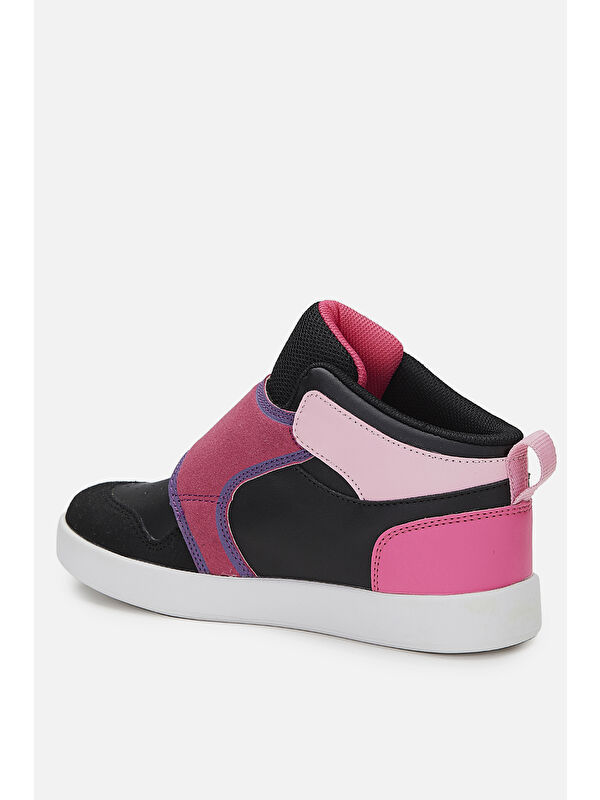 Ufo Işıklı Kız Çocuk Siyah/Fuşya Bot - Görsel 4