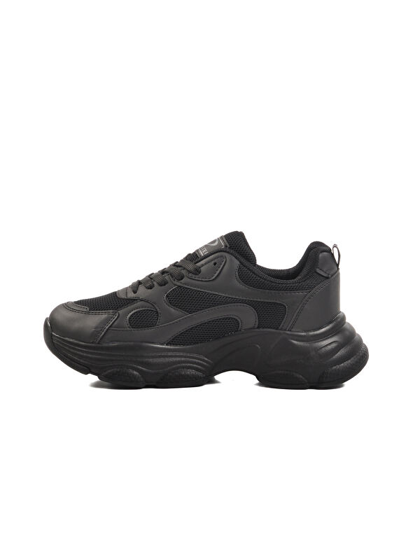 Siyah Fileli Kadın Spor Ayakkabı 164 G - Görsel 3