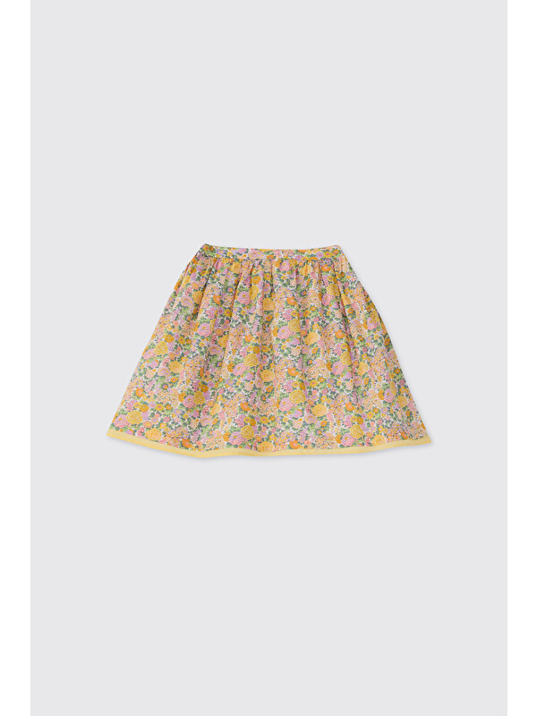Panço Liberty Kumaş Kız Çocuk Çiçek Desenli Etek