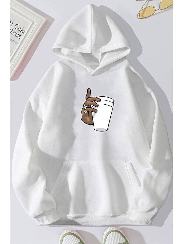 uyguntarz Coffee Baskılı Sweatshirt