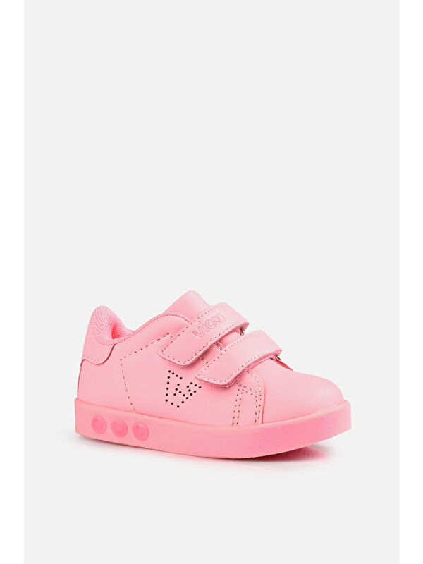 Oyo Işıklı Kız İlk Adım Pembe Sneaker - Görsel 3