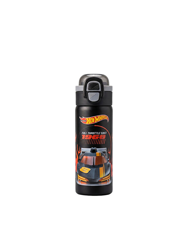 Hot Wheels Çift Fonksiyon Kapaklı Çelik Matara 600Ml 3821