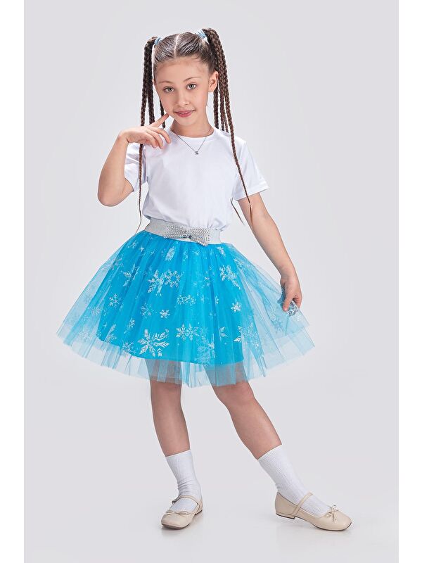 Mnk Baby & Kids Tütü Kartanesi Baskılı Parti Etek M00779