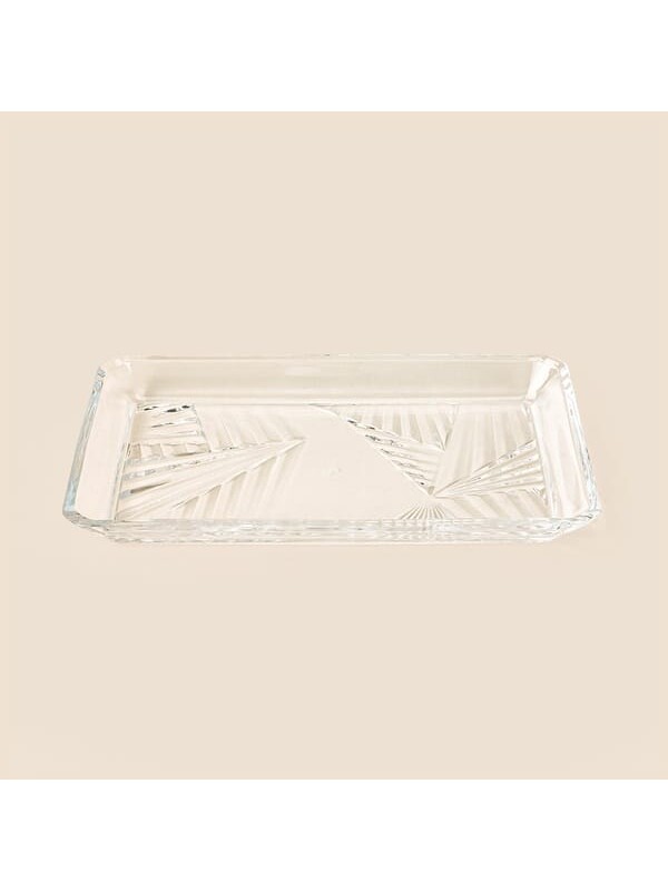 Paşabahçe Madlen Servis Tabağı - Şeffaf - 27x16 cm