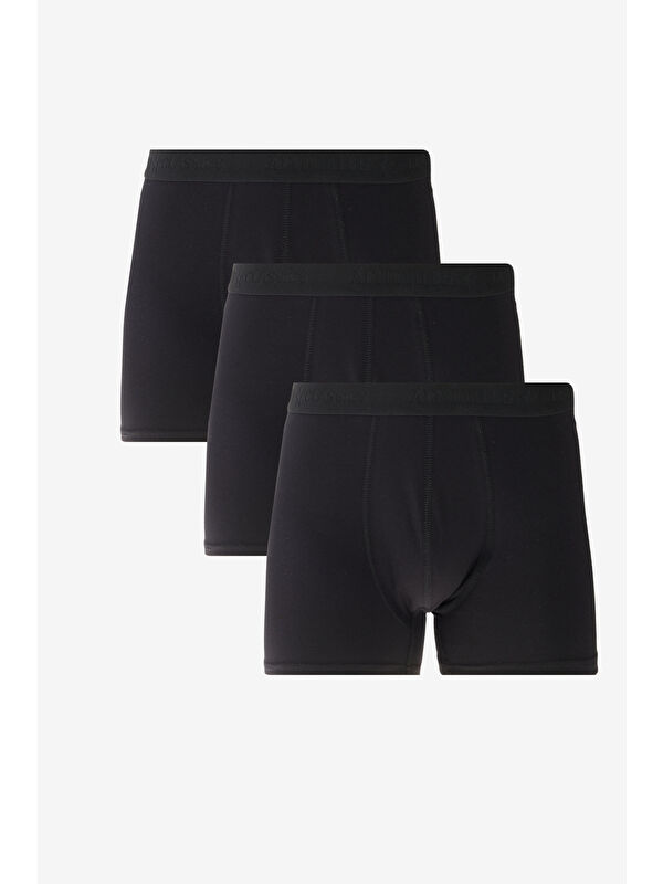Altınyıldız Classics Erkek Siyah Premium Pamuklu 3'lü Paket Esnek Boxer