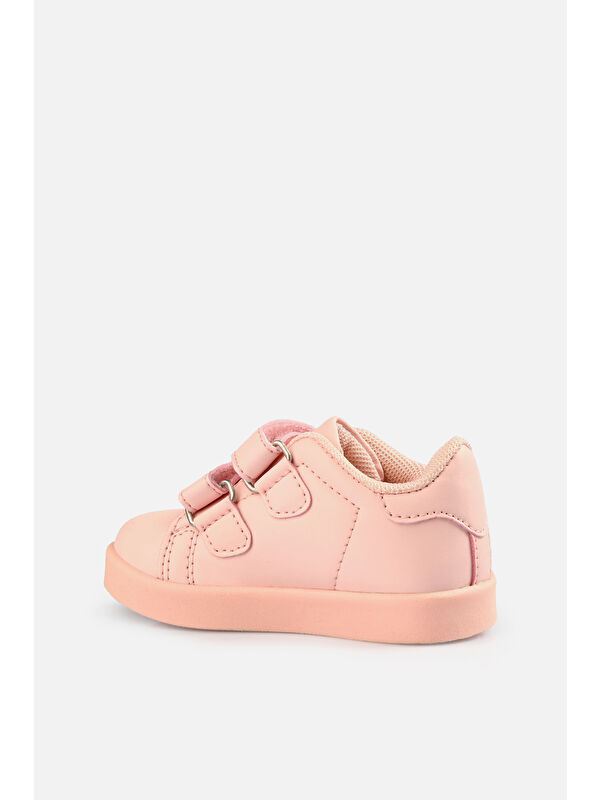 Oyo Işıklı Kız Bebek İlk Adım Pudra İlk Adım Ayakkabısı - Görsel 4