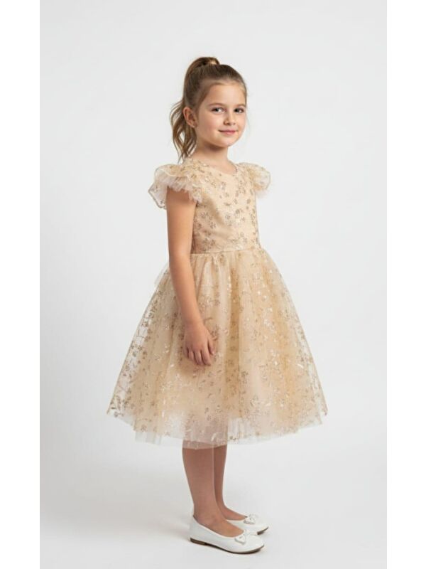 Mnk Baby & Kids Narince Kız Çocuk Abiye Elbise M00778