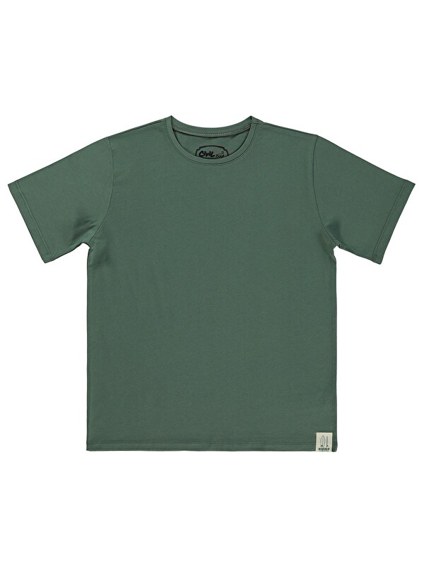 Civil Boys Basic Surf Etiketli 10-13 Yaş Tişört - Haki