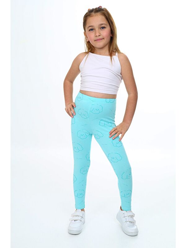 Toontoykids Kız Çocuk Baskılı Tayt