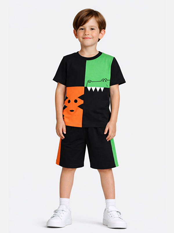 Casabony Tiger - Croco Erkek Çocuk Şort Takım