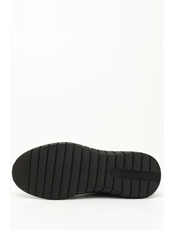 ORTA KAHVERENGİ Hakiki Deri Yuvarlak Burun Günlük Bağcıklı Erkek Sneaker 42605 - Görsel 5