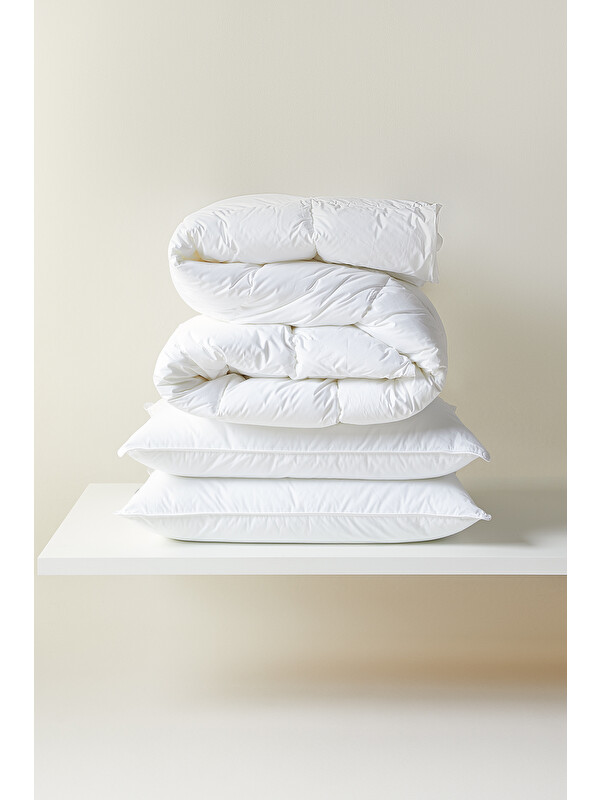 Ocean Home Textile %100 Pamuk Kumaş Kaz Tüyü Konforunda Saten Biyeli Mikrojel Battal Boy Yastık Yorgan Seti 1 Adet 235