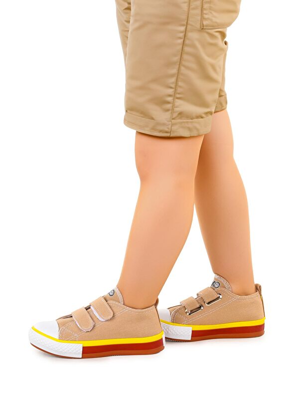 Linen Cırtlı Erkek Çocuk Keten Spor Ayakkabı - Görsel 3