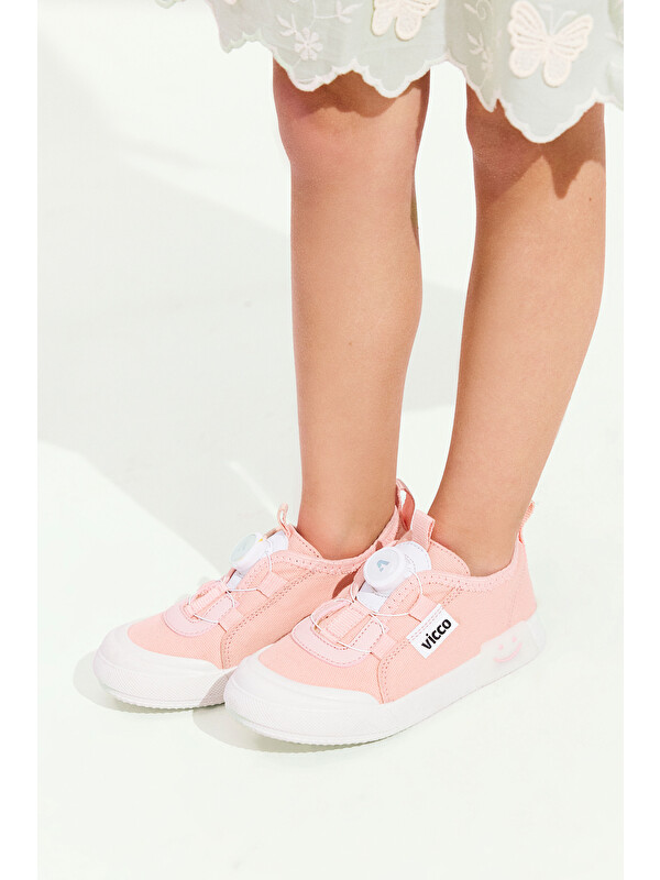 Vicco Sörf Işıklı Kız Bebek Pudra Sneaker